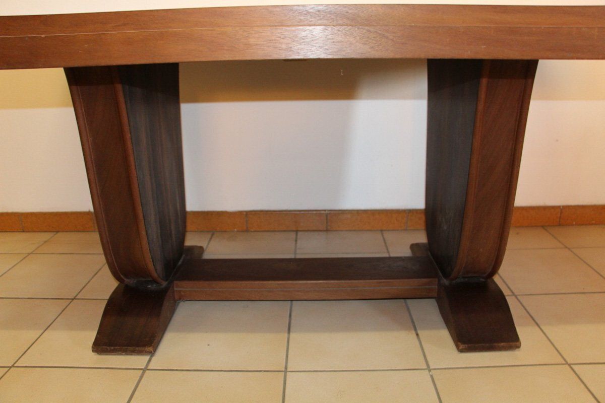 Art Deco Macassar Ebony Dining Table, 1930s photo for sale