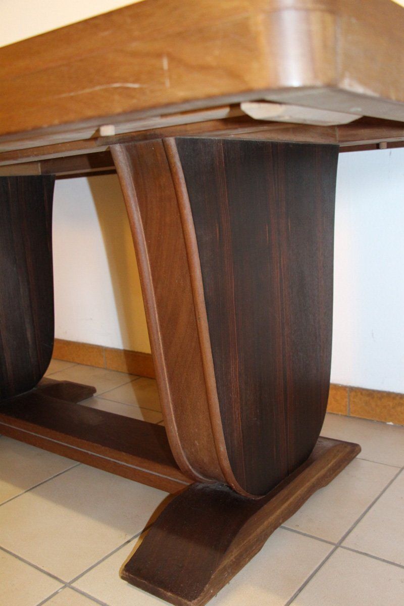 Art Deco Macassar Ebony Dining Table, 1930s photo 2141.0