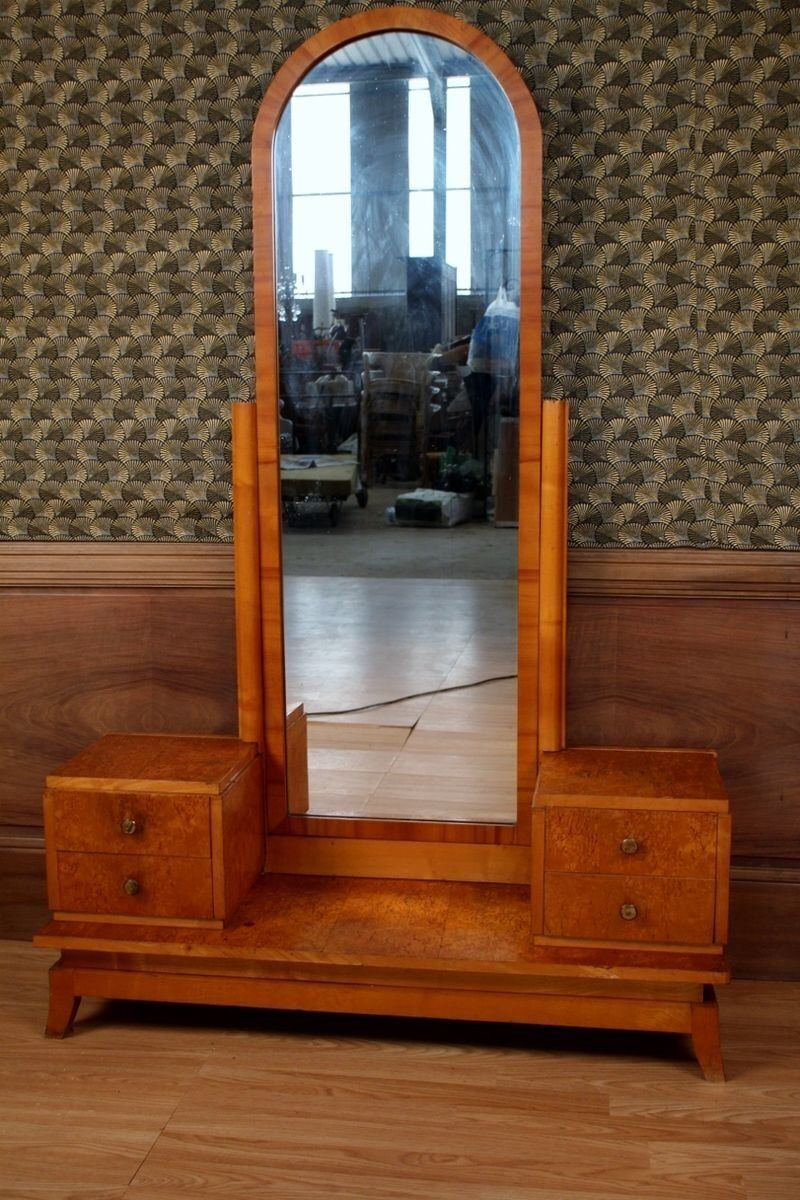 photo for sale Art Deco Maple Veneer Dressing Table