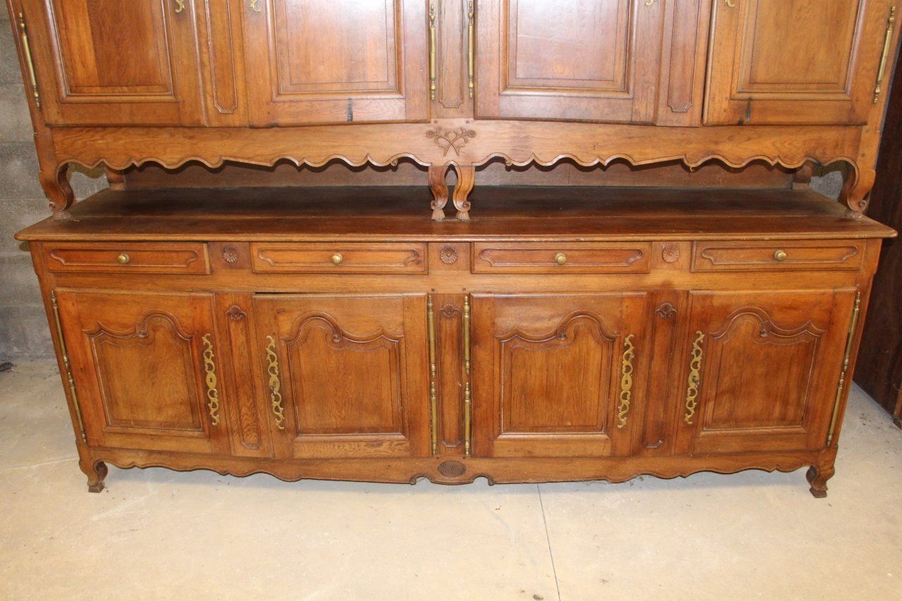 Furniture Antique French Oak And Wood Buffet photo