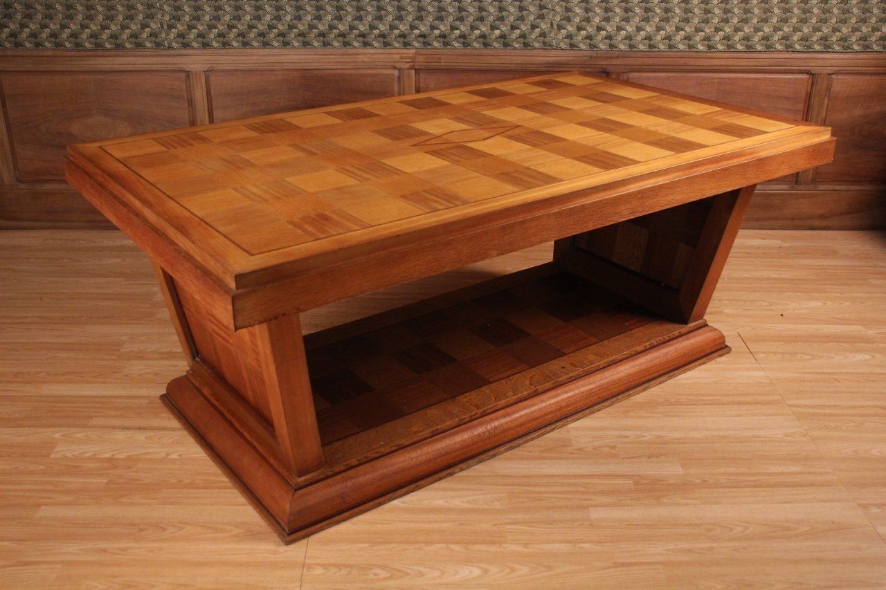 Art Deco Dining Table With Chequered Pattern photo for sale