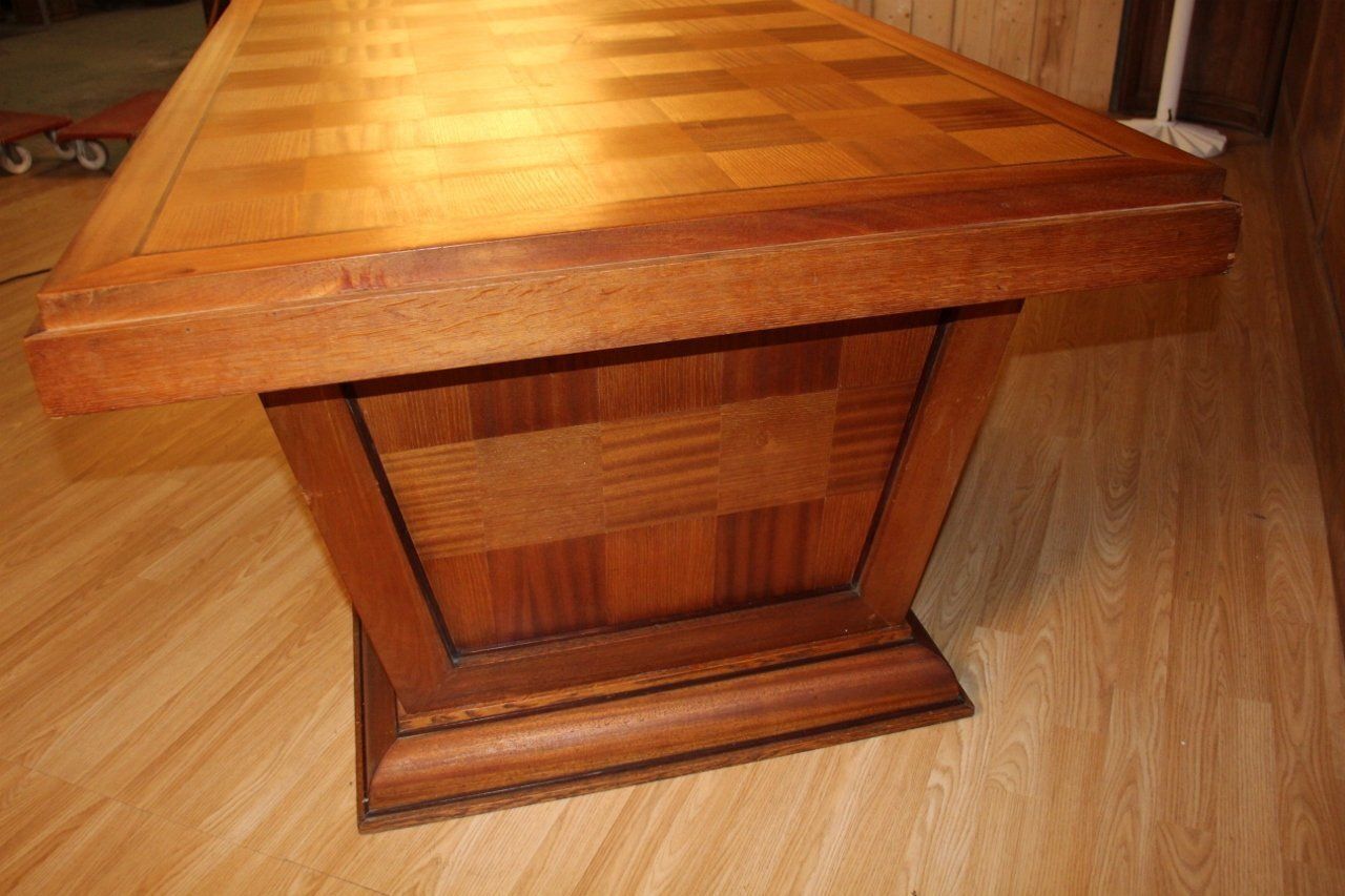 Art Deco Dining Table With Chequered Pattern photo 2141.0