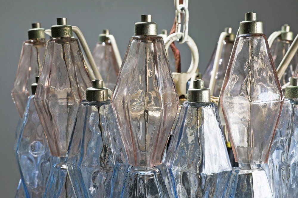 Model Poliedri Chandelier By Carlo Scarpa For Venini, 1955 photo for sale