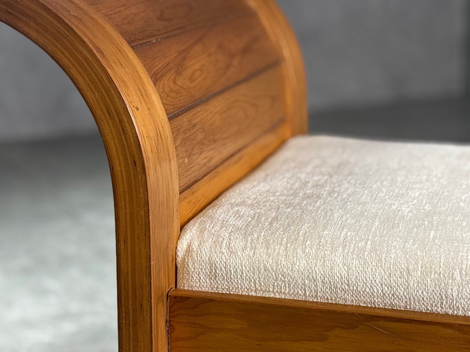 Mid Century Modern Daybed In Sculpured Curved Wood, 1950s photo for sale