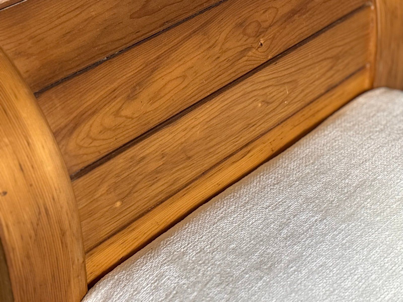 Mid Century Modern Daybed In Sculpured Curved Wood, 1950s photo Furniture