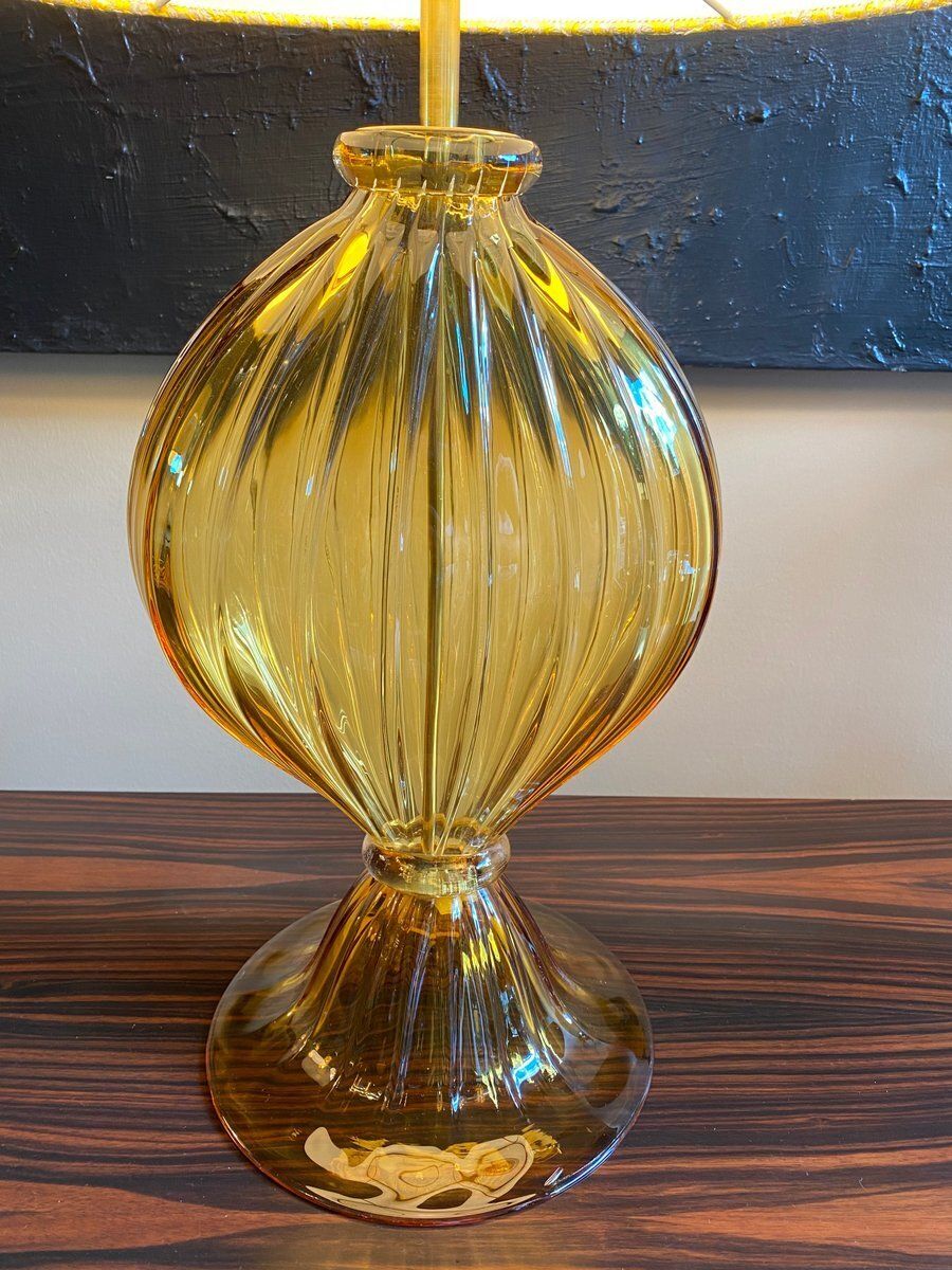 Lighting Murano Glass Table Lamps, Italy, 1965, Set Of 2 photo