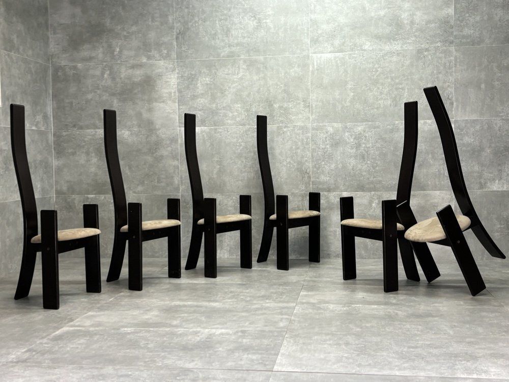 Golem Chairs By Vico Magistretti For Poggi, Italy, 1970s, Set Of 6 photo furniture