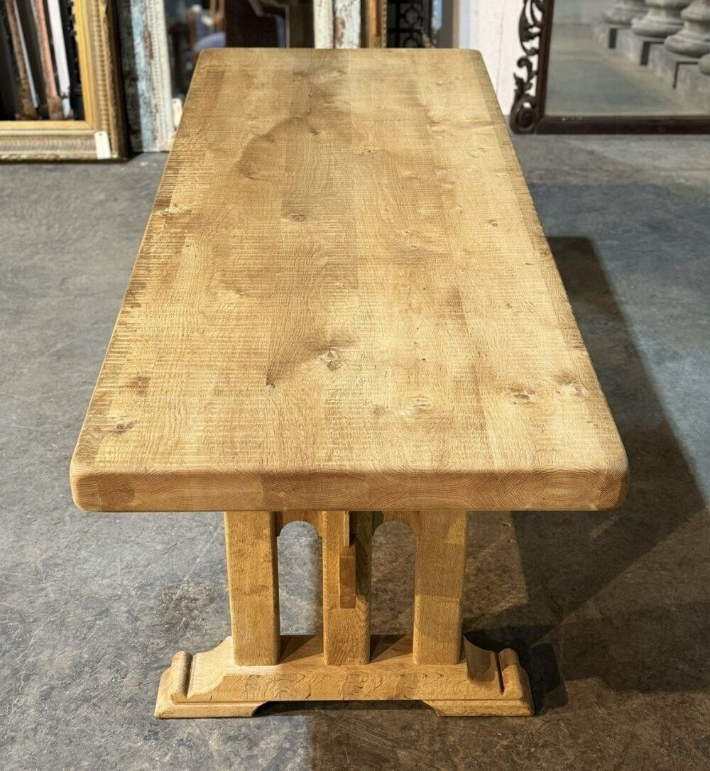 French Oak Farmhouse Dining Table photo furniture