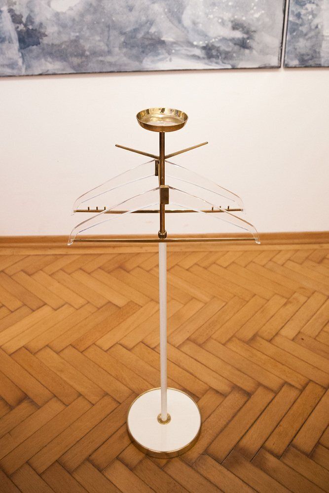 Sculptural Cloakroom Stand From Vereinigte Werkstätten, Munich, 1960s photo for sale