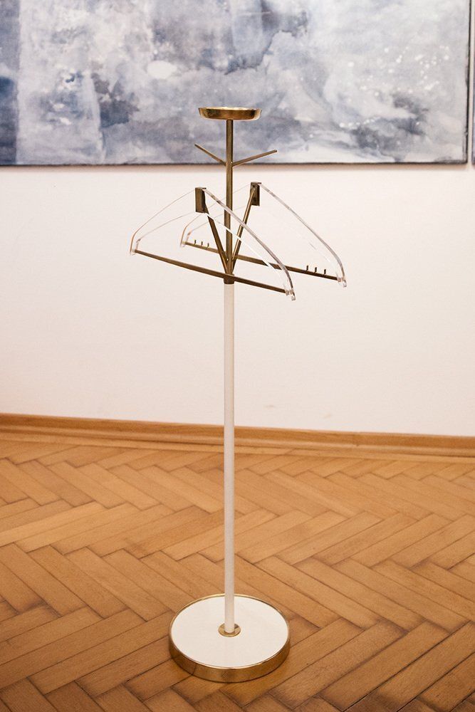 Sculptural Cloakroom Stand From Vereinigte Werkstätten, Munich, 1960s photo Furniture