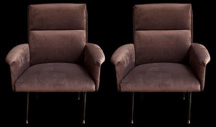 photo furniture Set Of Mid Century Italian Armchairs