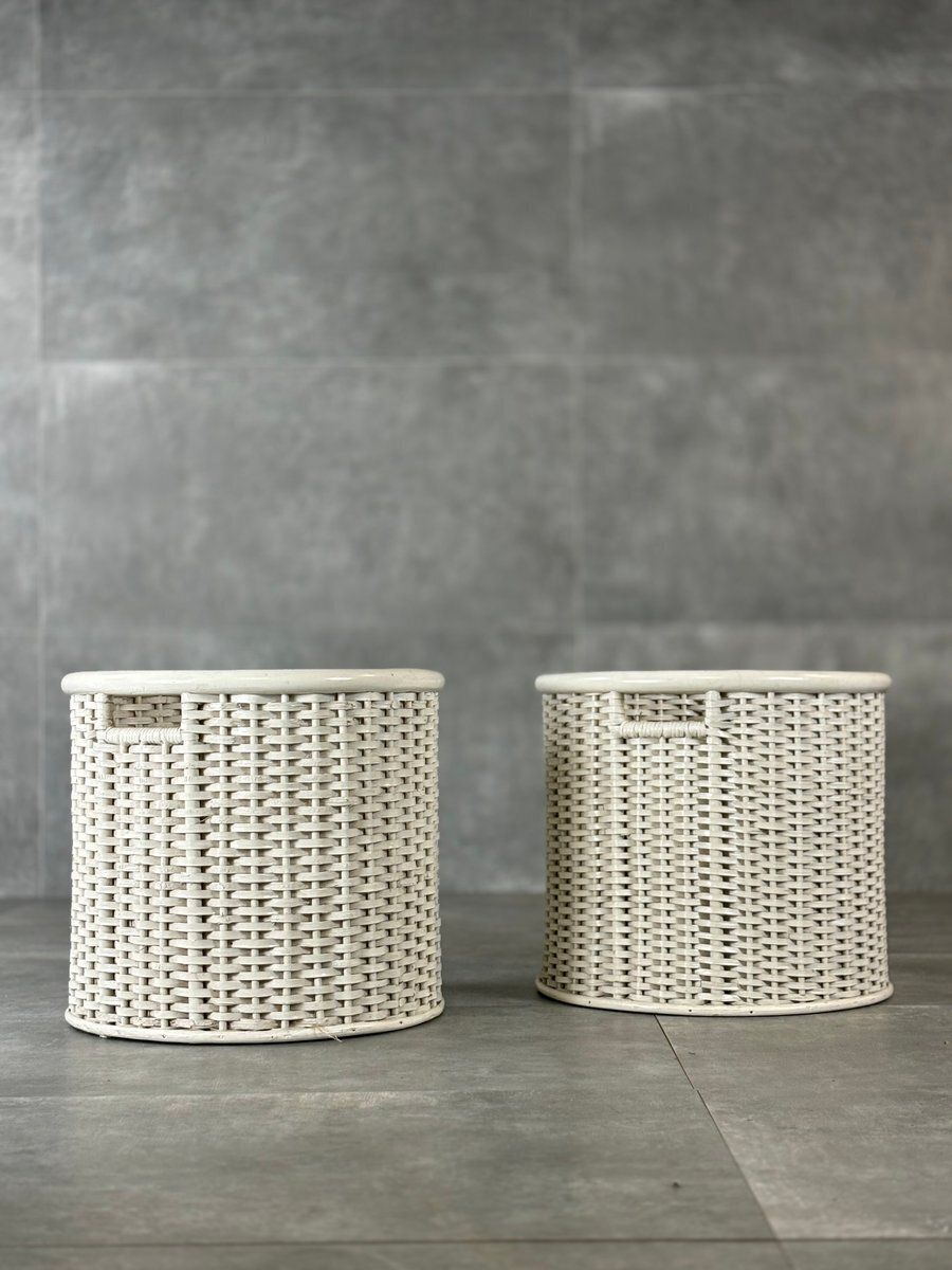 Wicker Vase Holder From Gervasoni, 1970s, Set Of 2 photo Home Decor