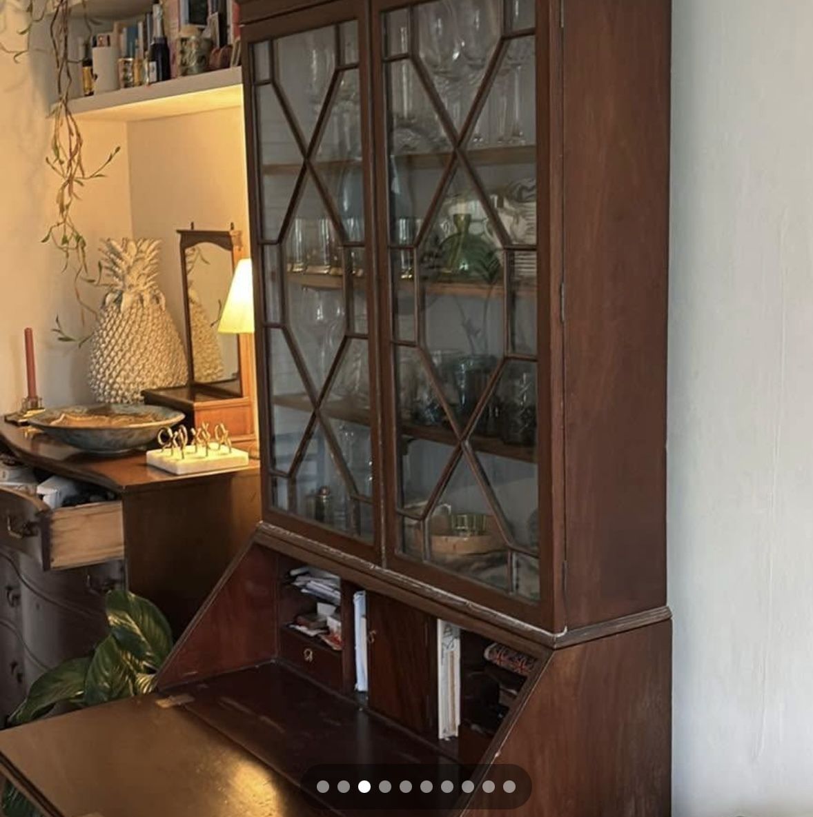 photo for sale Antique Wooden Dresser Writing Desk