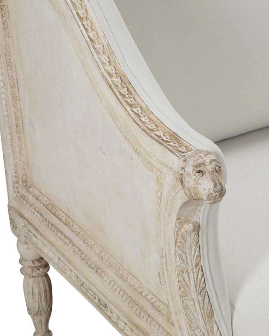 19th Century Swedish Sofa In The Manner Of Ephraim Ståhl photo vintage