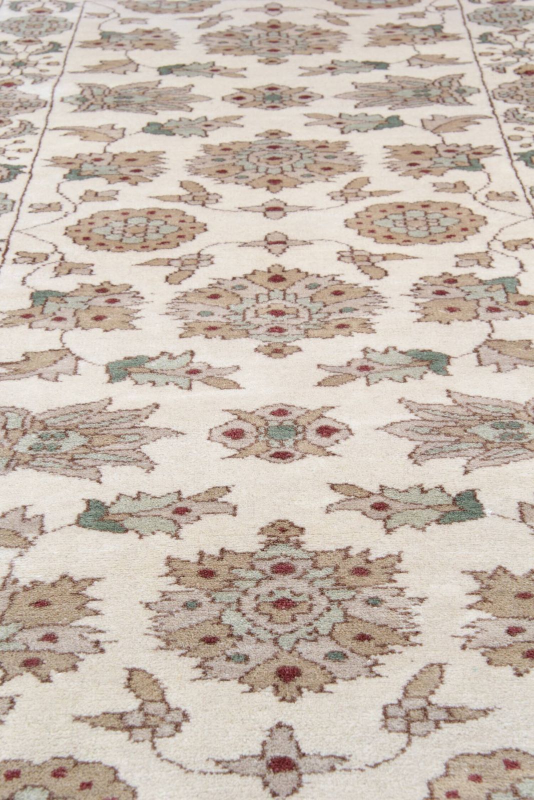 Vintage Beige Runner Rug, Wool Zeigler Carpet Runner 80x185cm photo 983.0