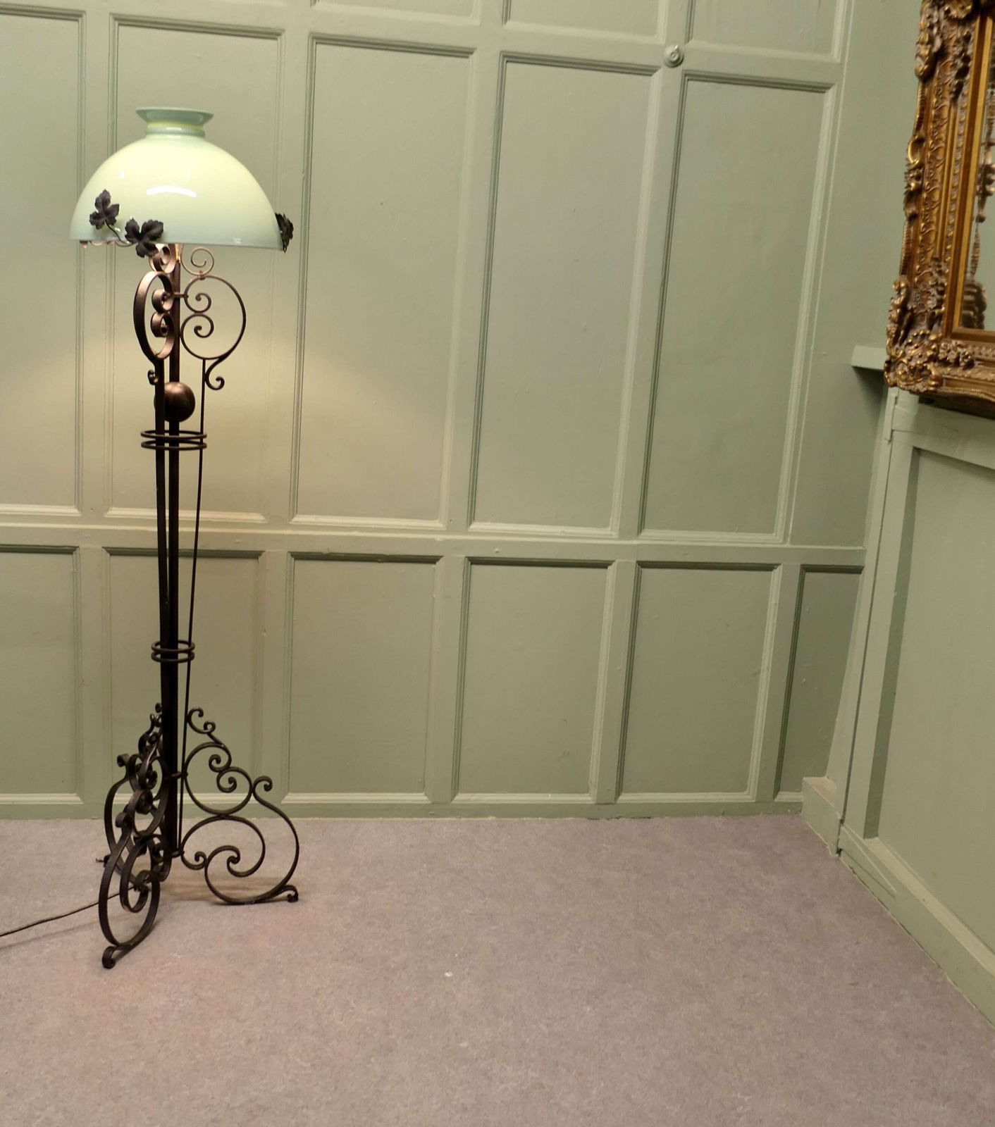 Decorative Wrought Iron French Floor Lamp photo 960.0