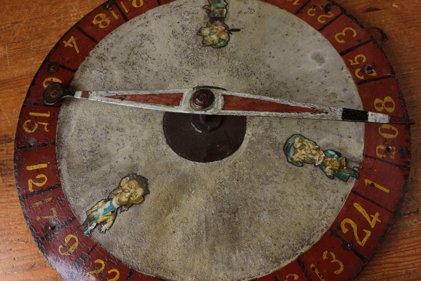 photo buy Antique Fairground Gambling Wheel. Spin To Win Spinning Carnival Game.
