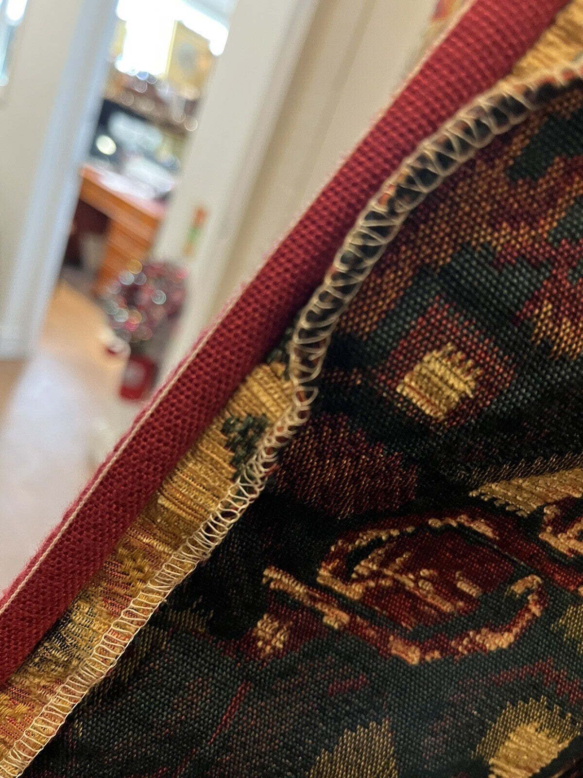 Huge Tablecloth, 295 Cms In Length X 123 Cms, Superb Heavy Quality. Tapestry photo vintage