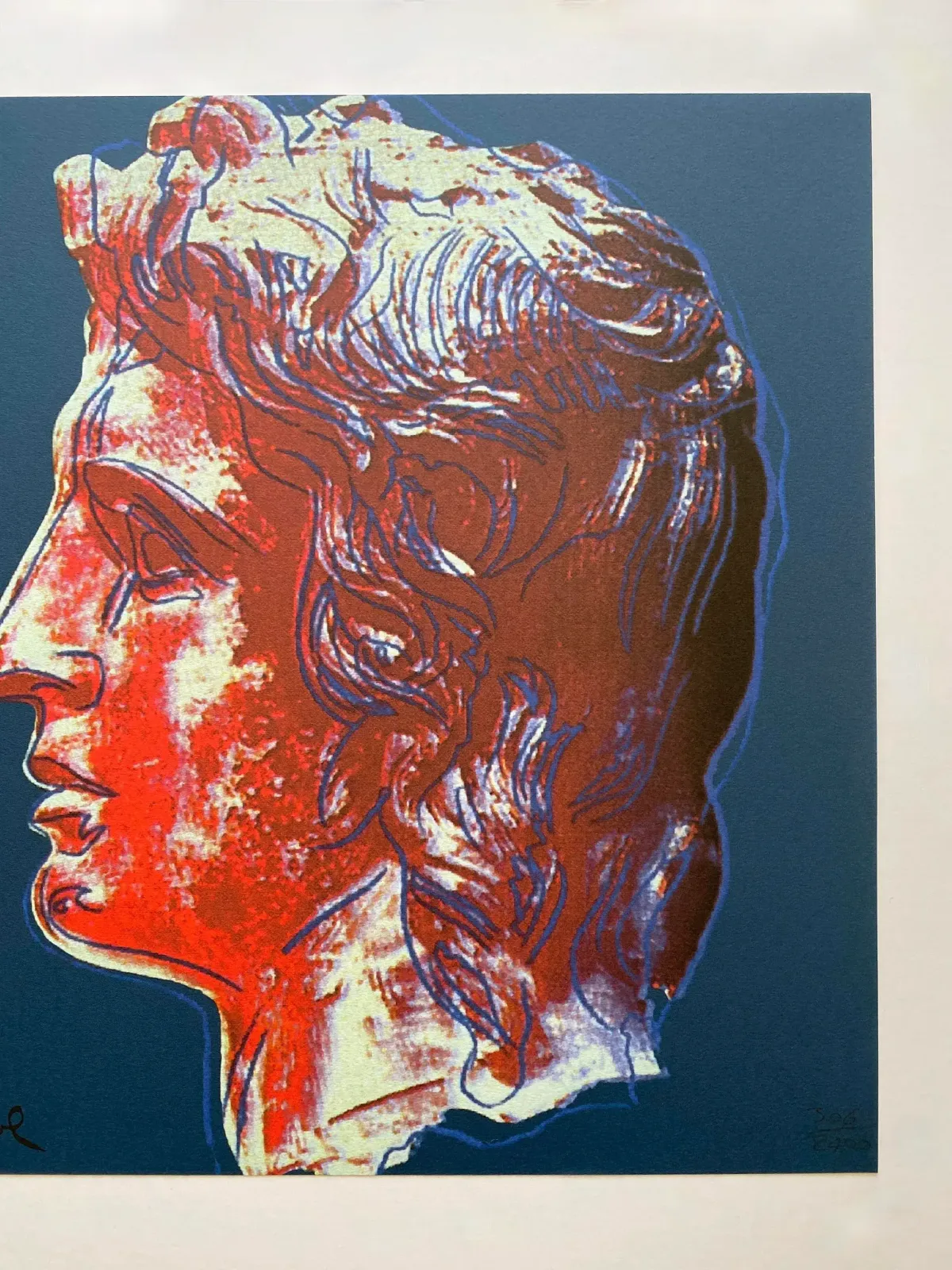 Andy Warhol Vintage 1986 Limited Edition Large Fine Art Lithograph Print " Alexander The Great " 1982 photo 480.0