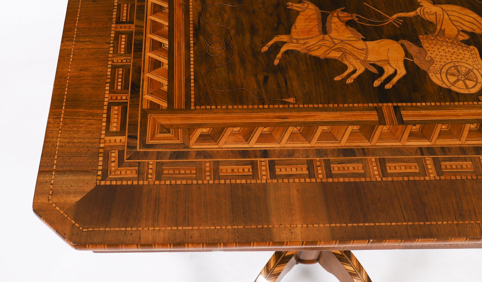 Antique Sorrento Italian Marquetry & Parquetry Occasional Table 19th C photo buy
