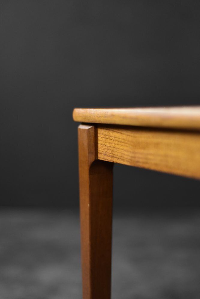photo for sale Mid Century Scandinavian Modern Brown Teak Side Tables By Albert Larsson For Alberts Tibro, 1960s, Set Of 2