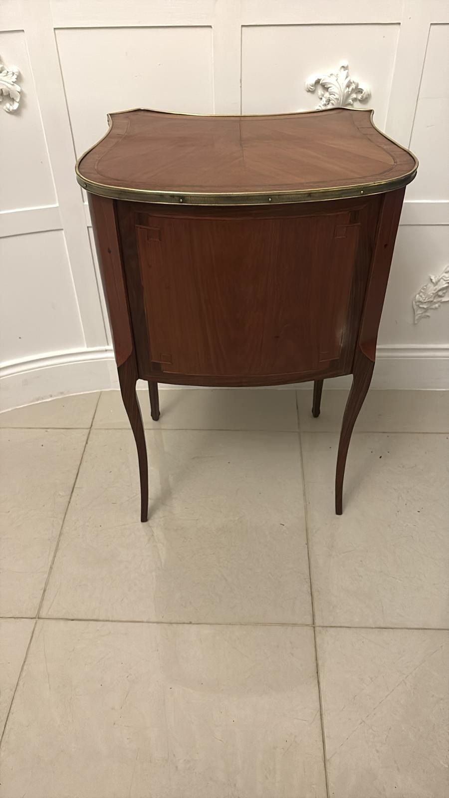 Antique Quality French Louis XV Style Marquetry Side Cabinet photo vintage
