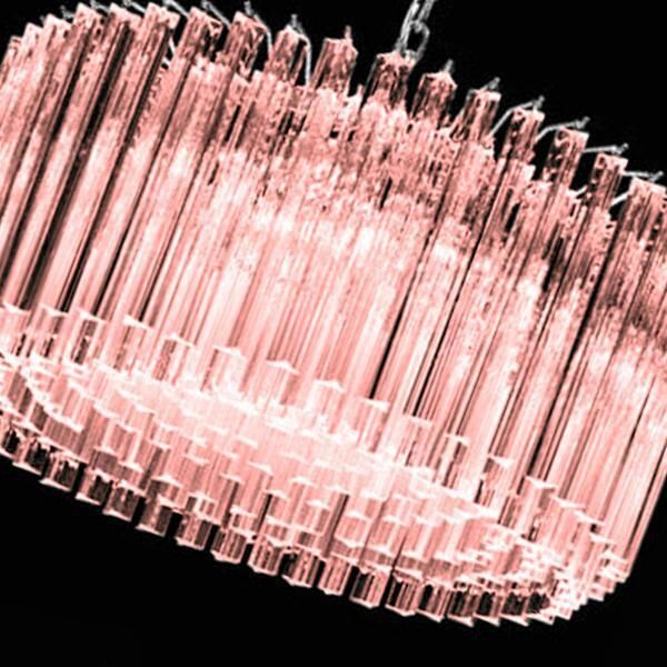 Mid Century Modern Italian Triedro "Concava" Chandelier photo Lighting