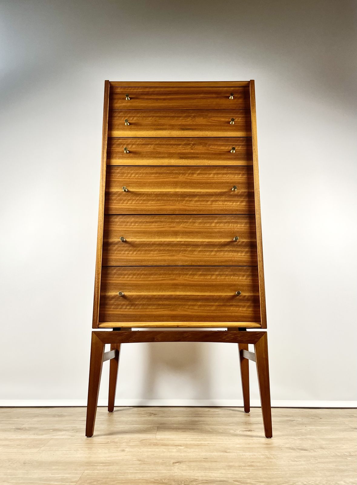 photo buy Elegant 1960s Tall Boy / Chest Of Drawers, John Herbert For A. Younger Ltd