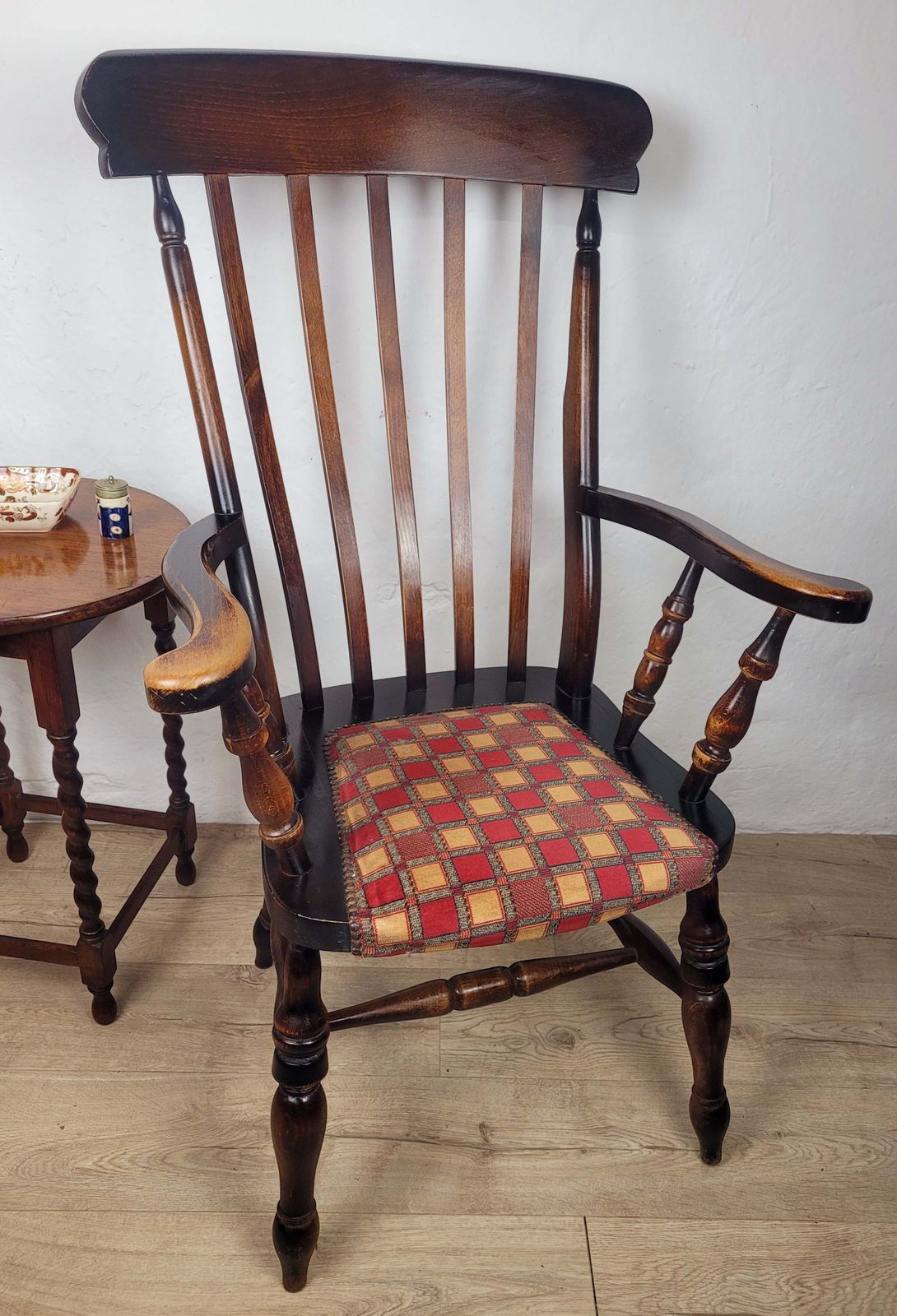 Victorian Windsor Armchair Yorkshire Elm Beech Highback 19thc