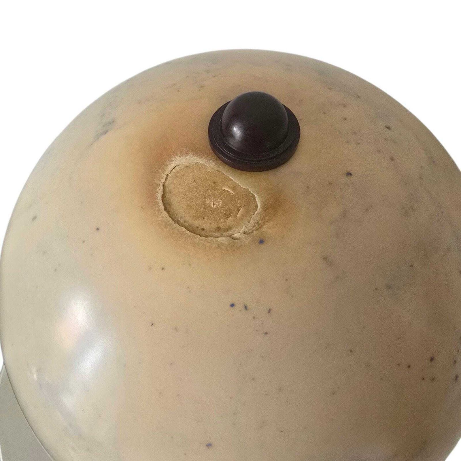 photo furniture Vintage Zeldzame Bakelieten Paddenstoellamp, Art Deco Stijl, Bruine Voet Met Gemarmerde Bakelieten Kap – Prijs Is Per Lamp