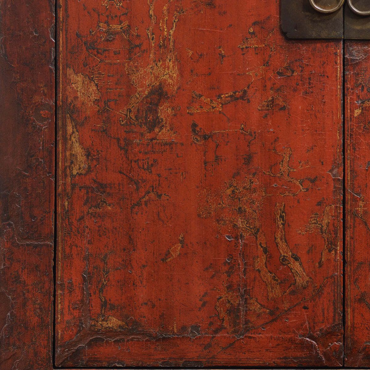 Large Red And Gold Shanxi Armoire photo buy