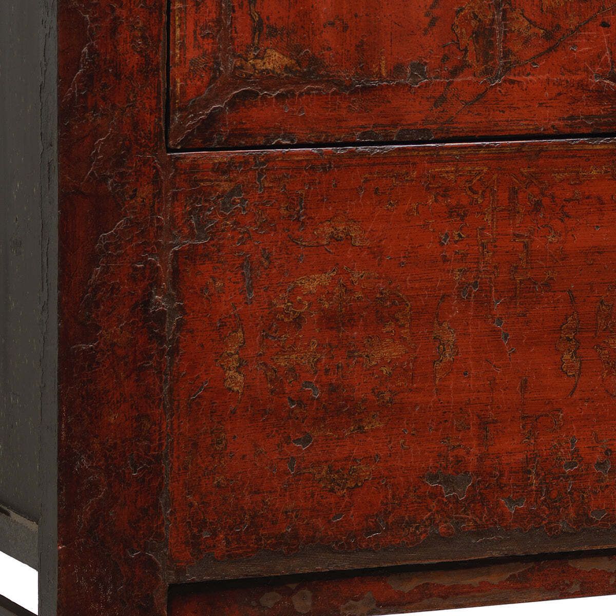 photo furniture Large Red And Gold Shanxi Armoire