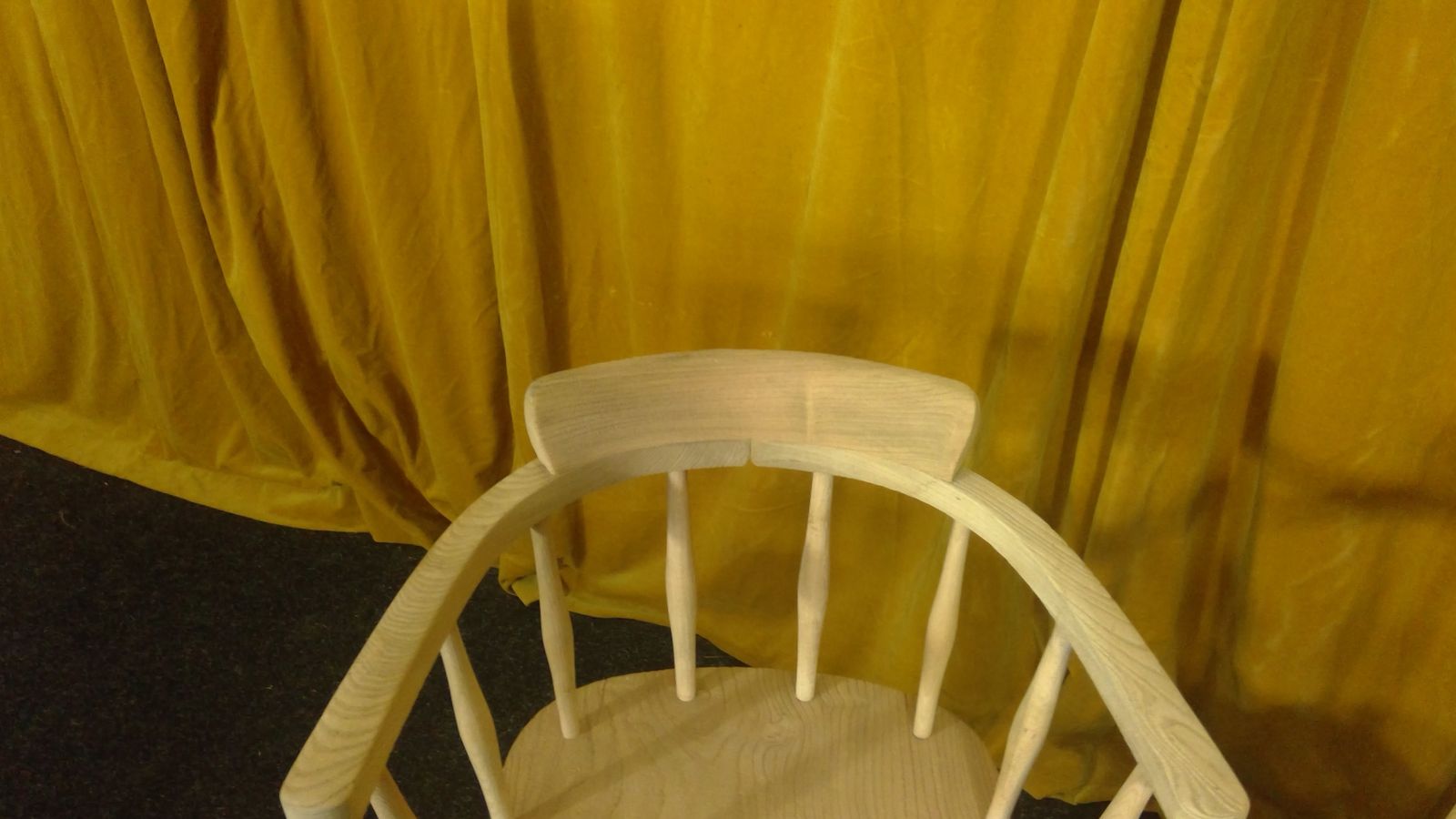 A Good Pair Of Matched Antique Captains Chairs In A Natural Raw Finish photo buy