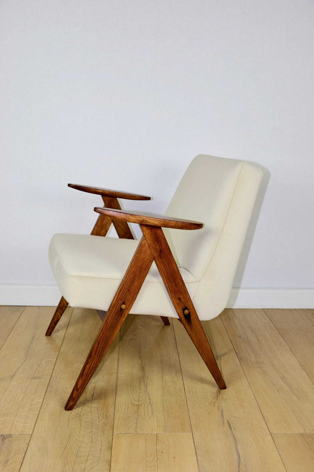 Chierowski 366 Armchair, 1970s Beige Dark Oak 1970s photo buy