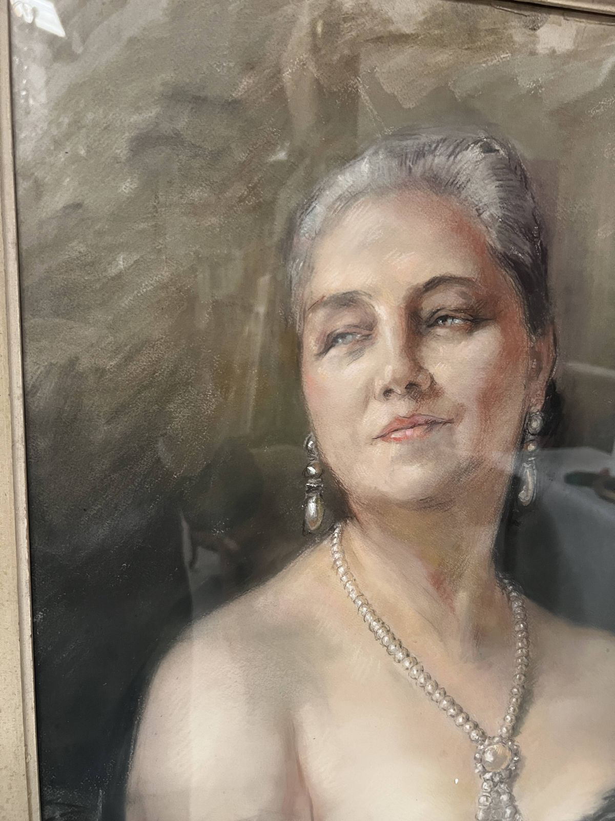 "Woman With Bare Shoulders By Yves Diey" Bust Portrait photo Art