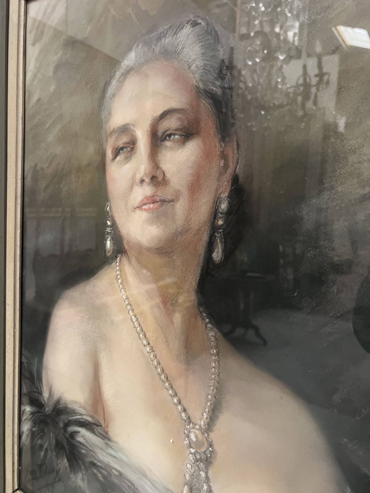"Woman With Bare Shoulders By Yves Diey" Bust Portrait photo buy