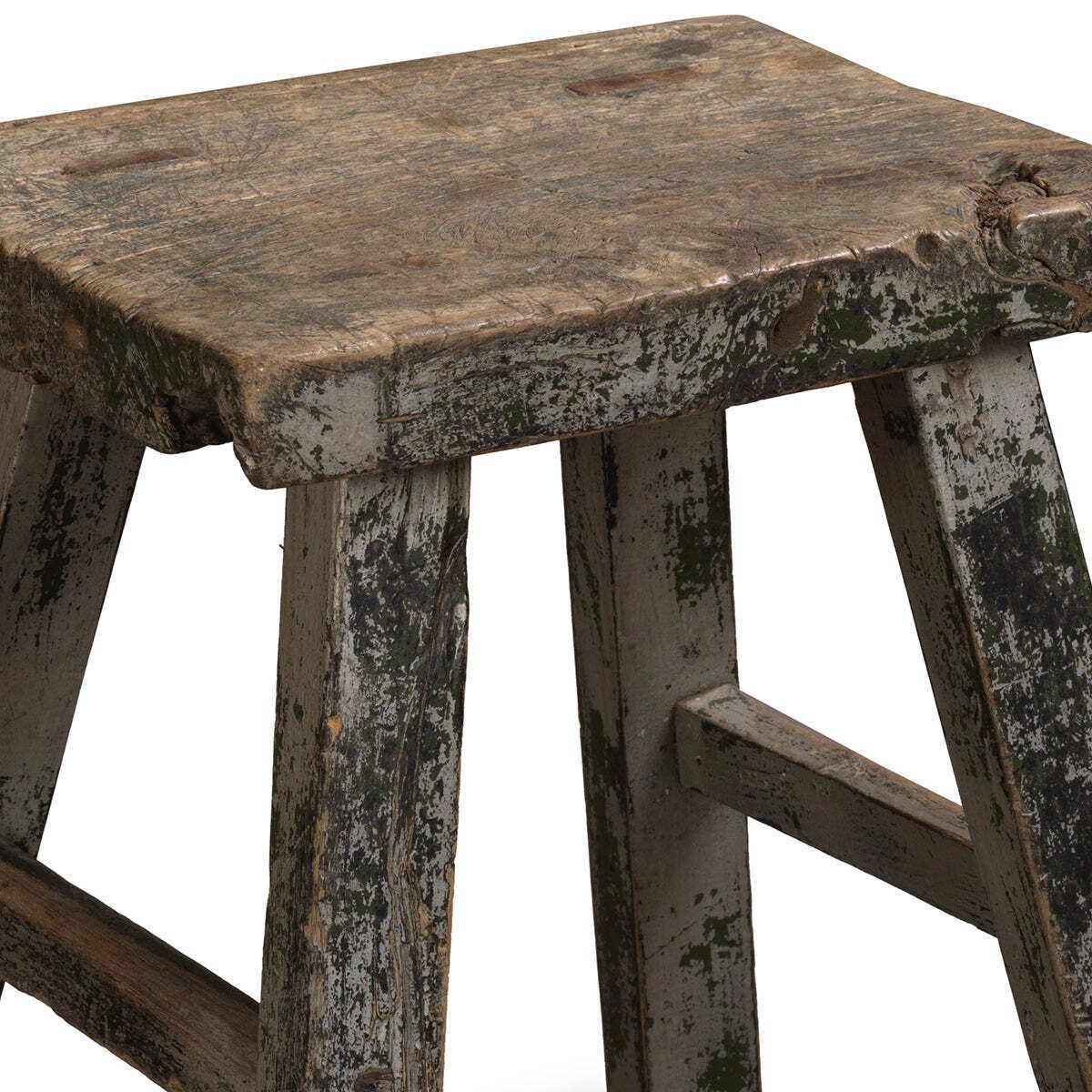 Dark Wooden Chinese Antique Stool photo for sale