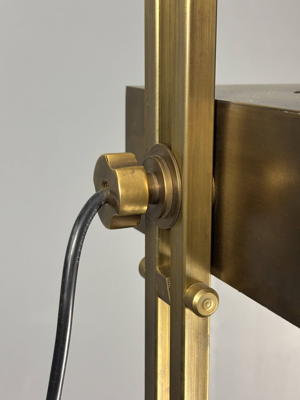 photo buy Brass Bauhaus Art Deco Adjustable Floor Lamp In The Style Of Marcel Breuer