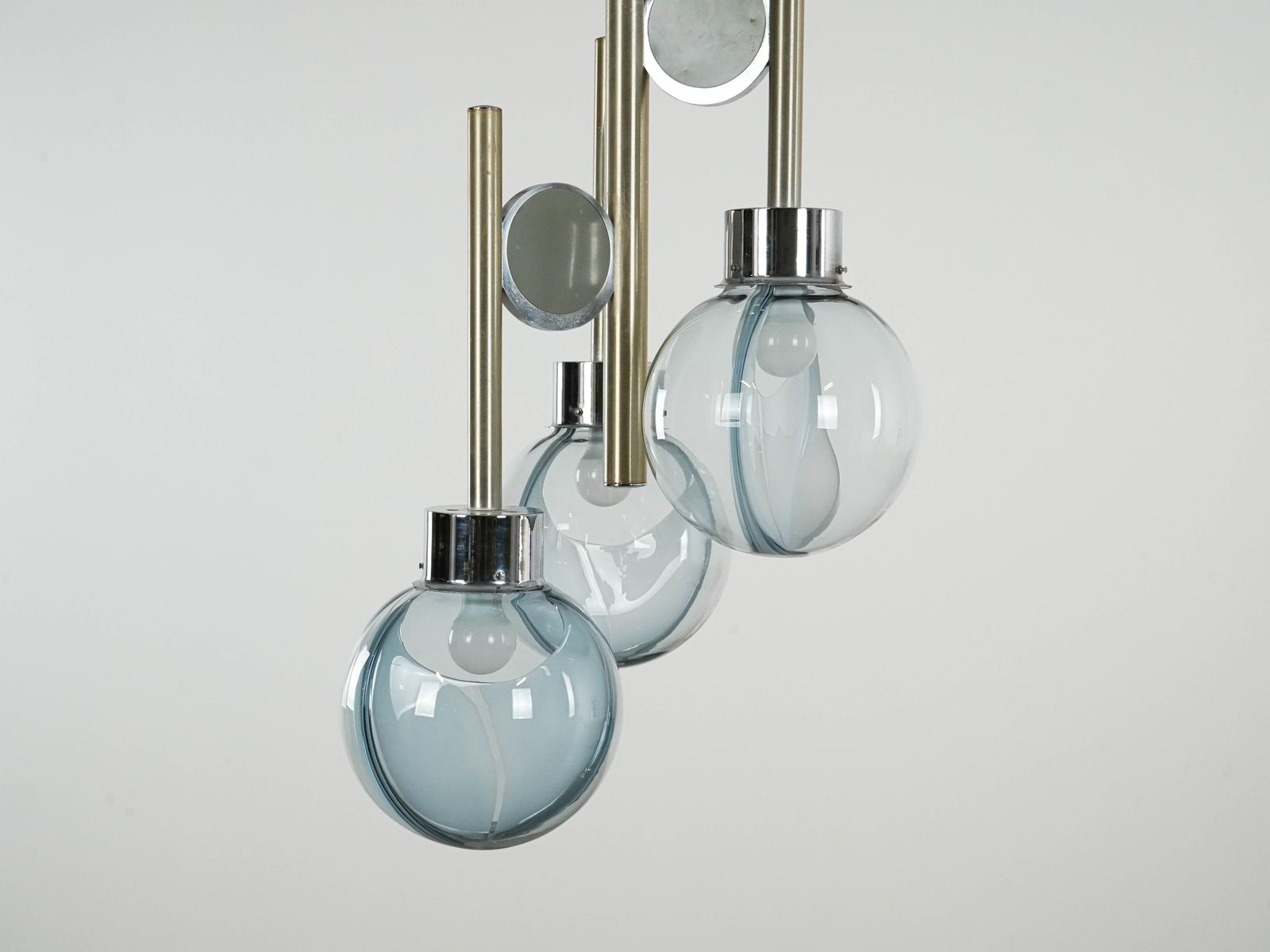 photo vintage Space Age Chandelier, Murano Glass, 1970s, Made In Italy