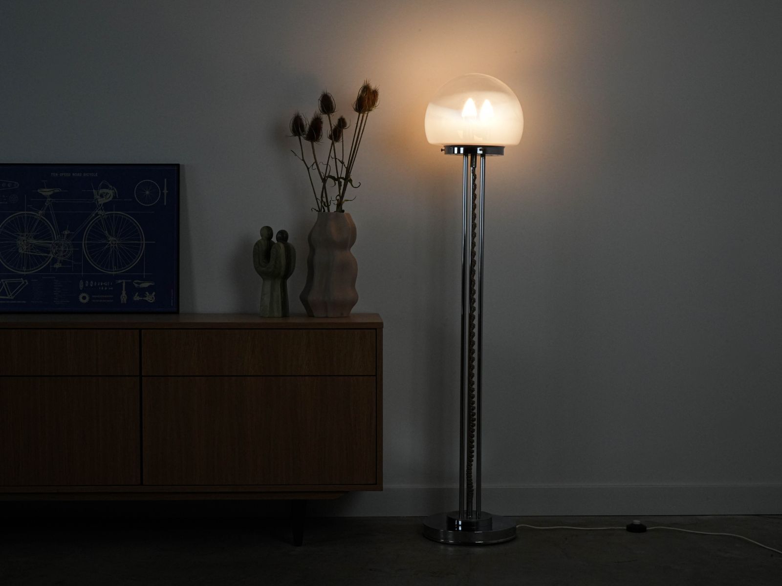 photo for sale Floor Lamp, Italian Design, 1970s, Manufactured In Italy