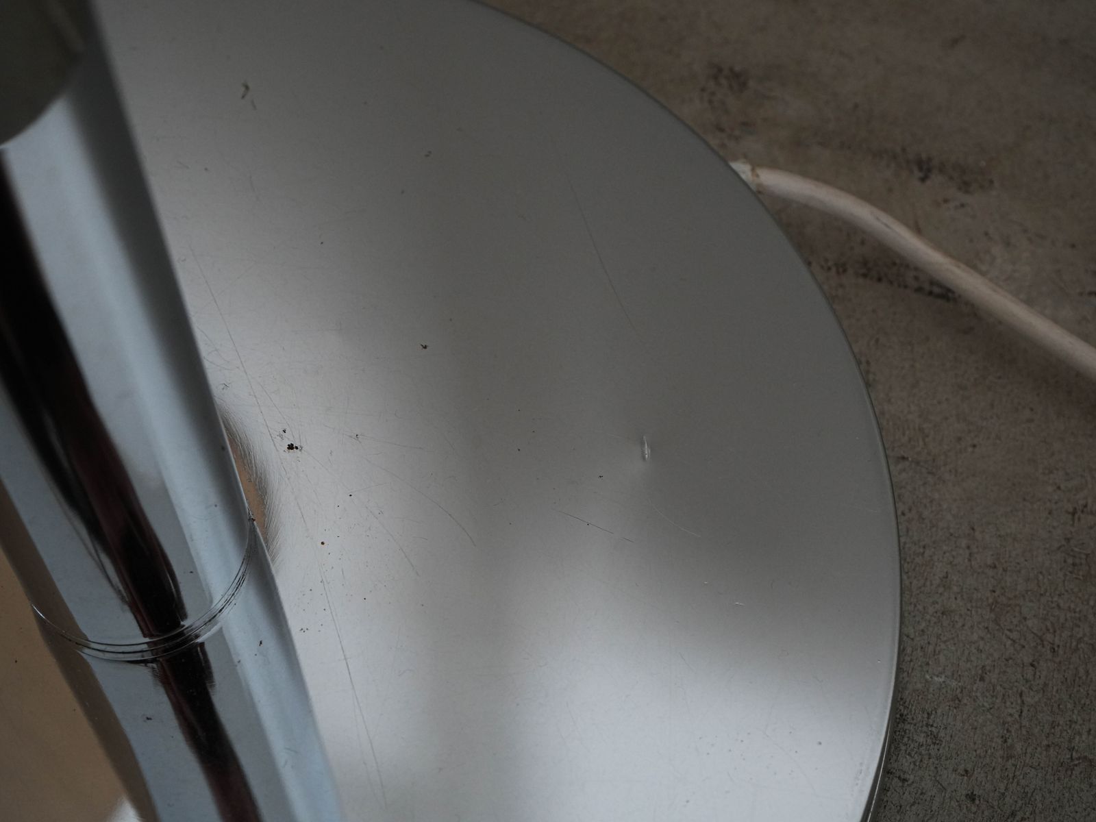 Metal Floor Lamp, Space Age, Manufactured In Italy photo vintage