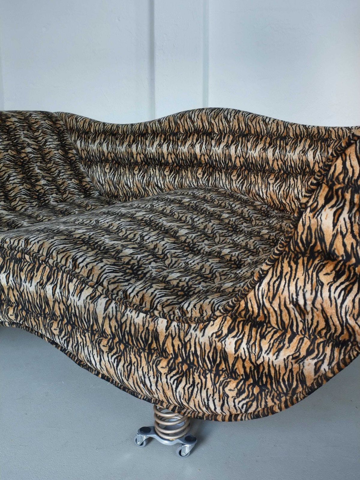 Postmodern Animal Print Sofa Extra Large | Germany | 1990s photo furniture