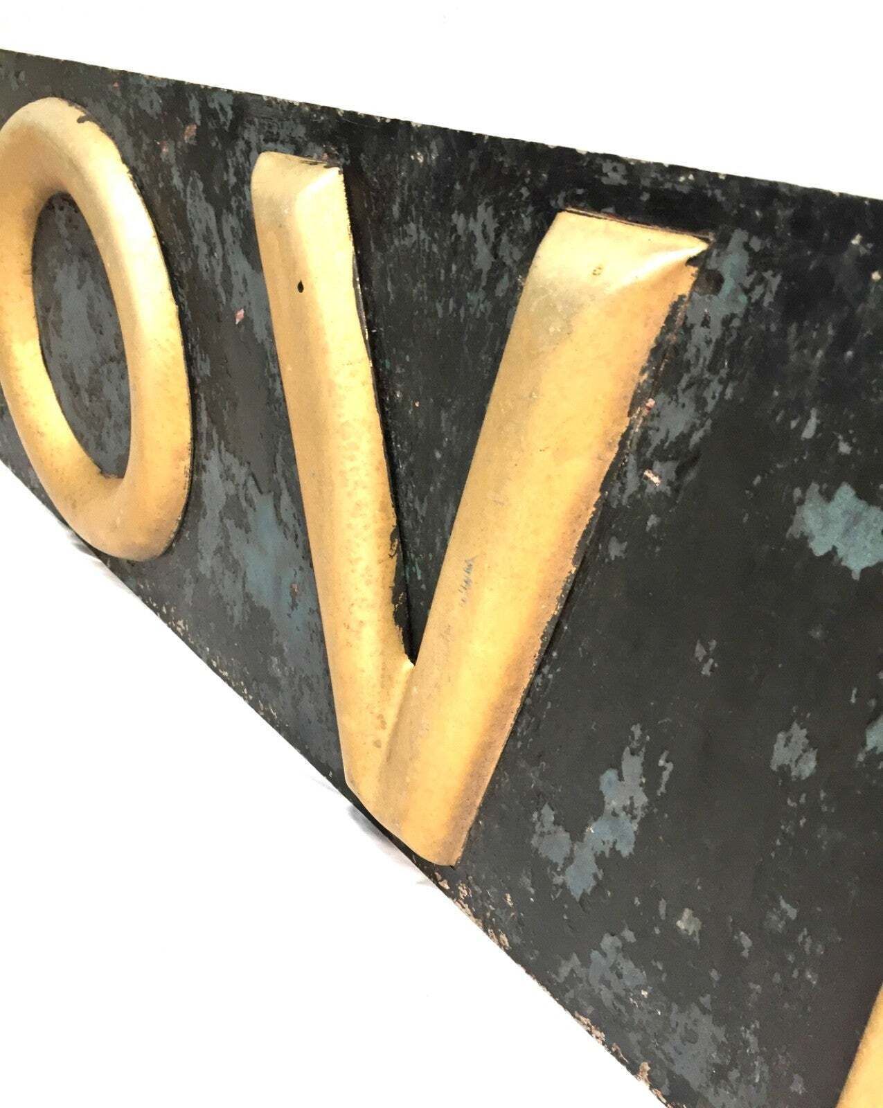 photo furniture Antique Advertising Original Large Metal Hovis Bakery Shop Display Sign C.1940