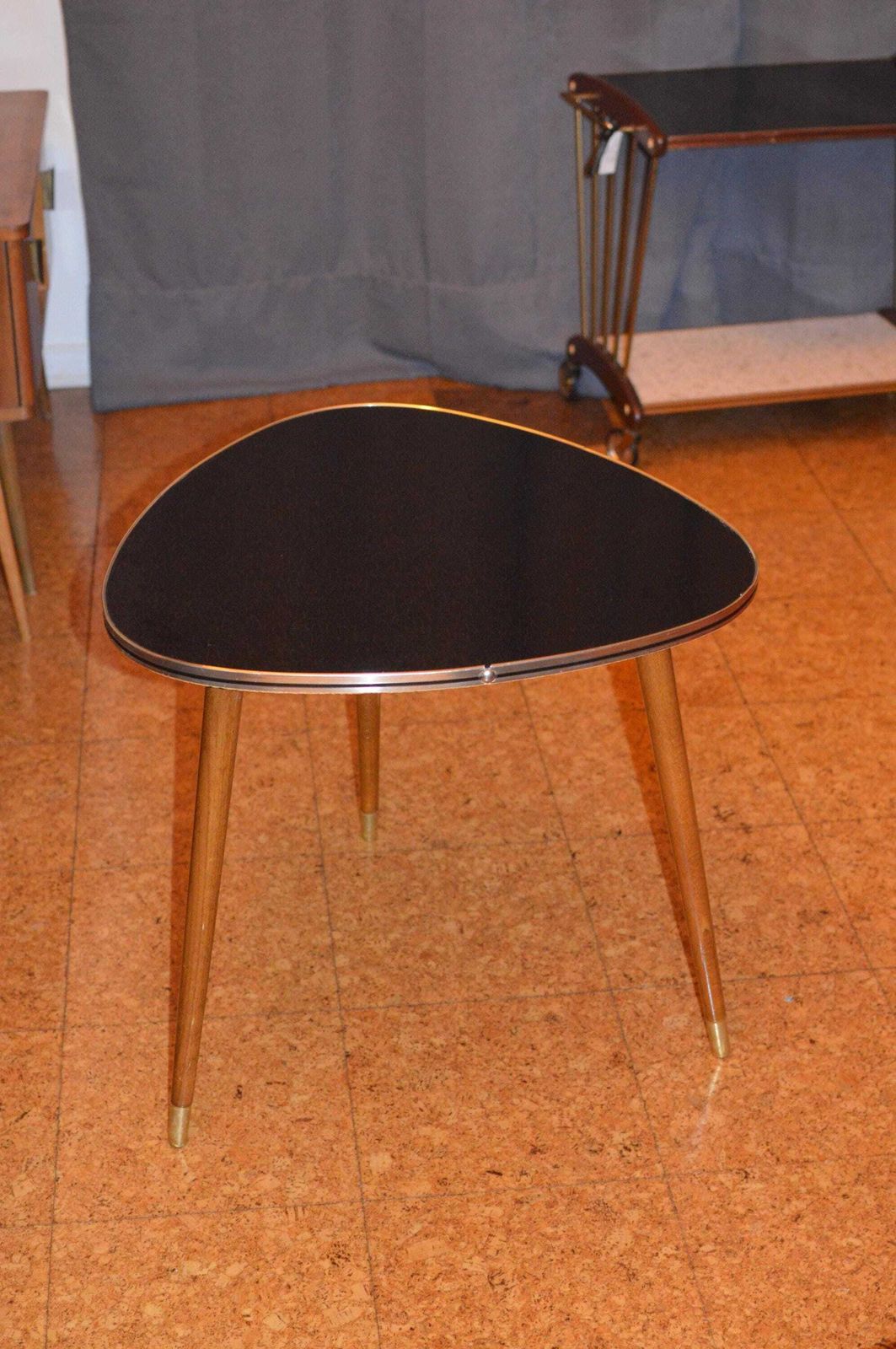 Vintage 50s Mid Century Nordic Modernist Rockabilly Desk Tripod Desk