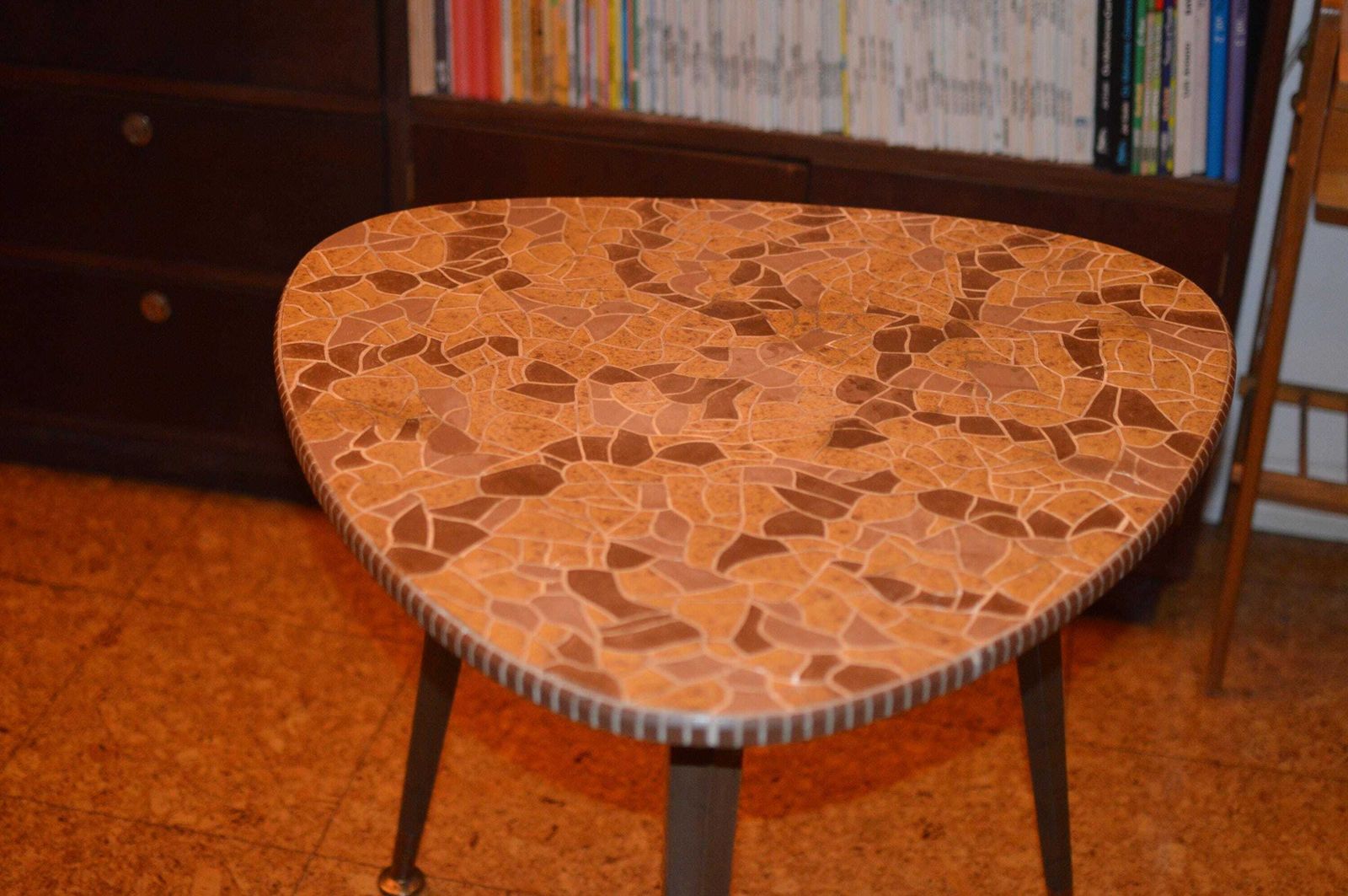 Vintage 50s Mid Century Nordic Modernist Rockabilly Desk Tripod Desk photo buy