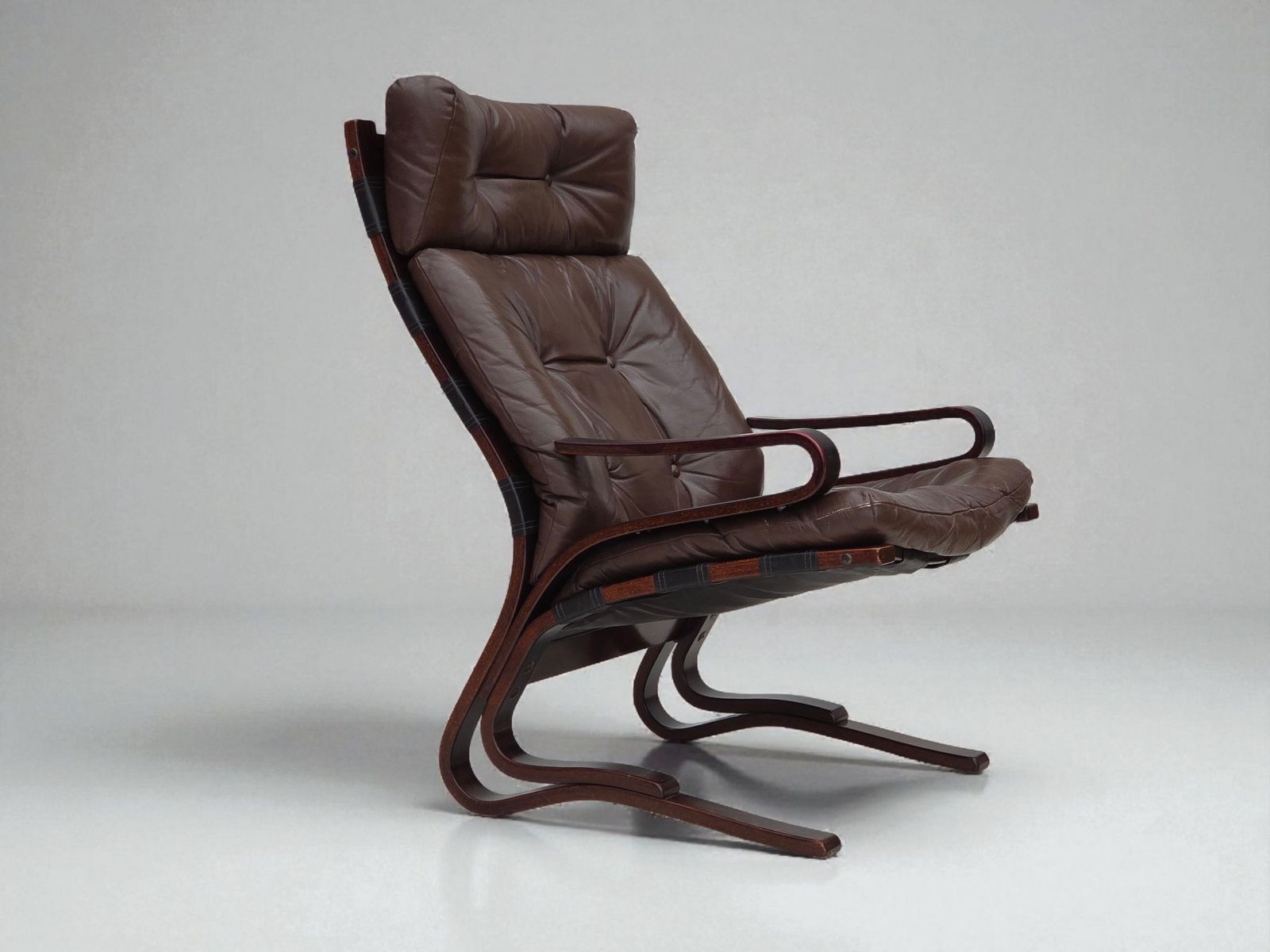 1970s, Norwegian Design By Erde & Nordhal Solheim, Lounge Chair, Model "Kengu".