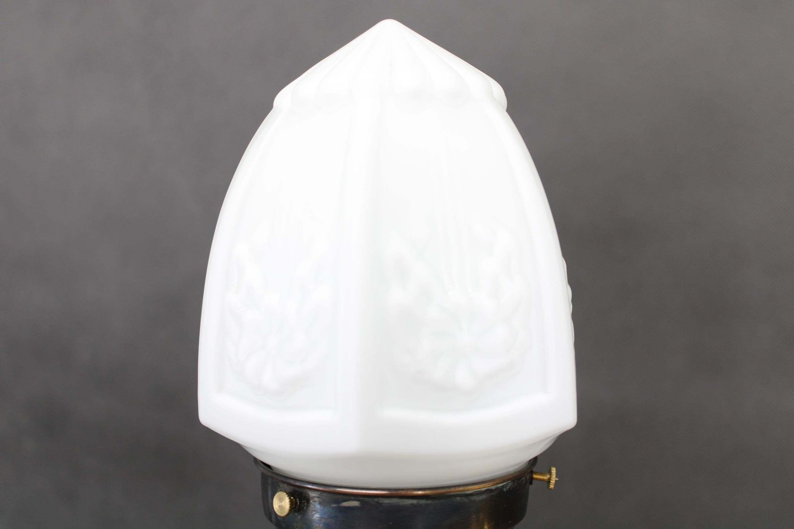 1930s Secession Brass And Glass Dual Desk Lamp, Czechoslovakia photo vinterior