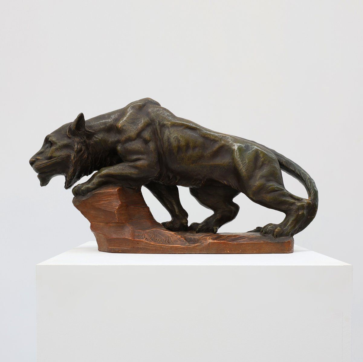 Large Terracotta Statue Of A Lion From Richard Aurili, Italy, 1890s