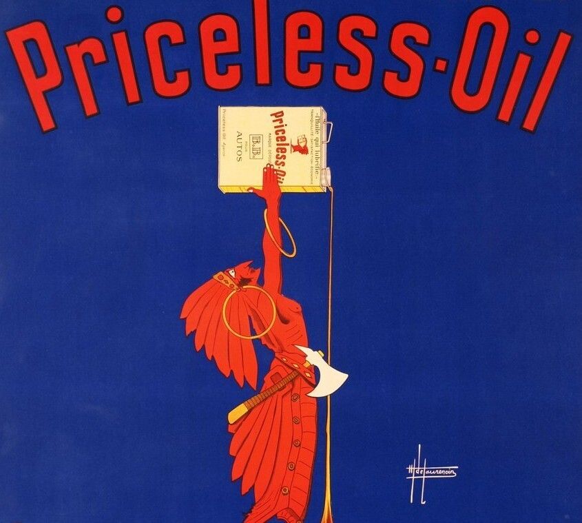 Henri De Laurencin, 1930s   Priceless Oil   Original Vintage Affiche Cm 160 X 120 photo for sale