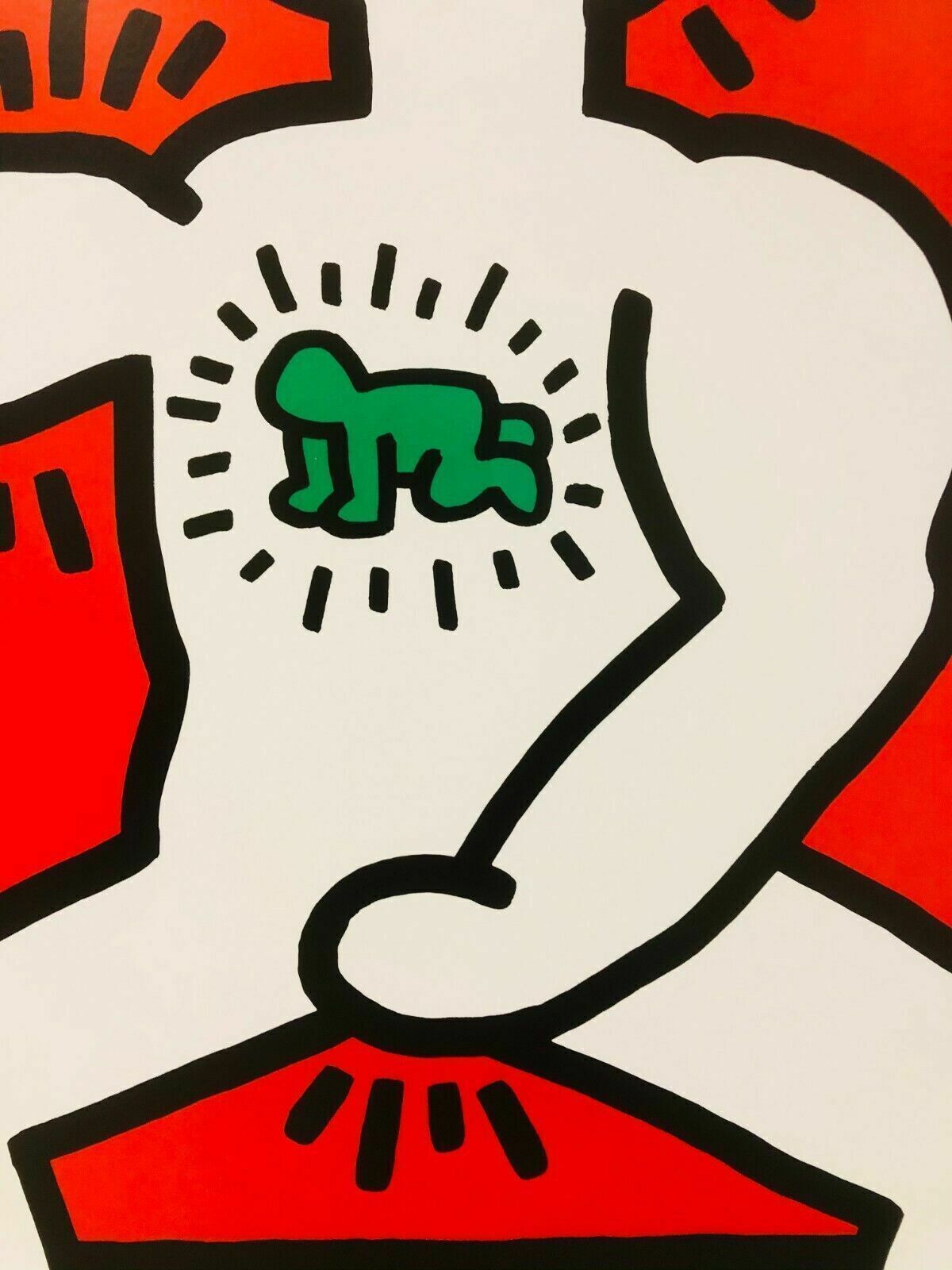 Keith Haring (After)   Lucio Amelio Napoli     Exhibition Poster Printed In Offset Lithography photo Art